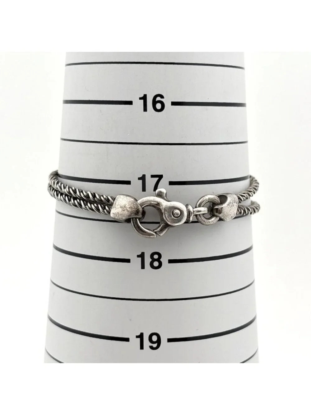 Tiffany & Co Knot Double Rope Bracelet 925 Sterling Silver